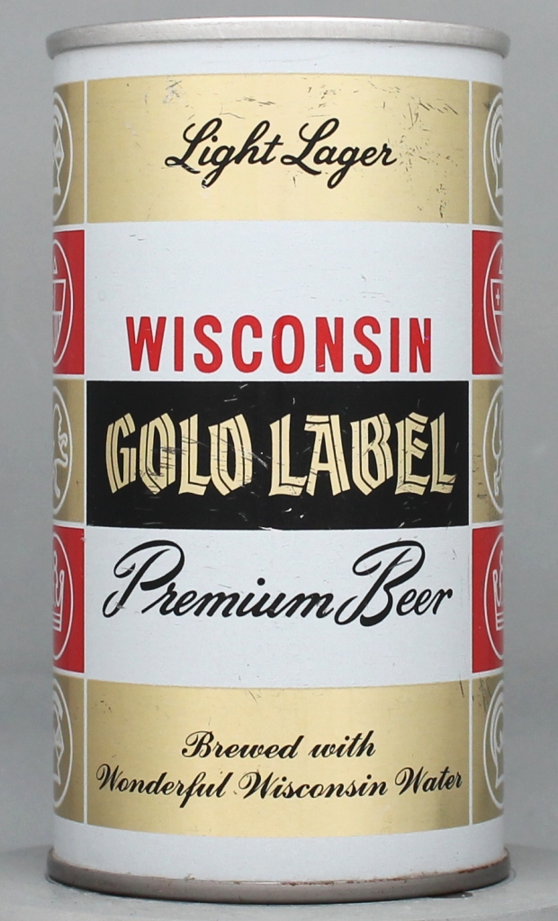 Wisconsin Gold Label Light Lager Beer 12 Oz Tab Top Can