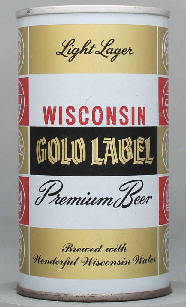 Wisconsin Gold Label Light Lager Beer 12 Oz Zip/Tab Top Can