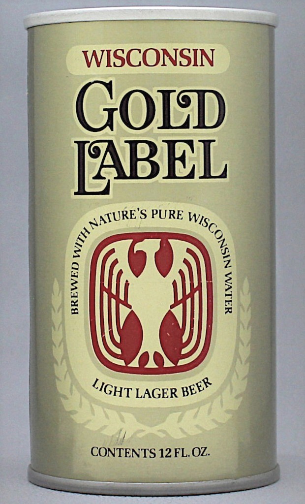 Wisconsin Gold Label Light Lager Beer 12 Oz Tab Top Can