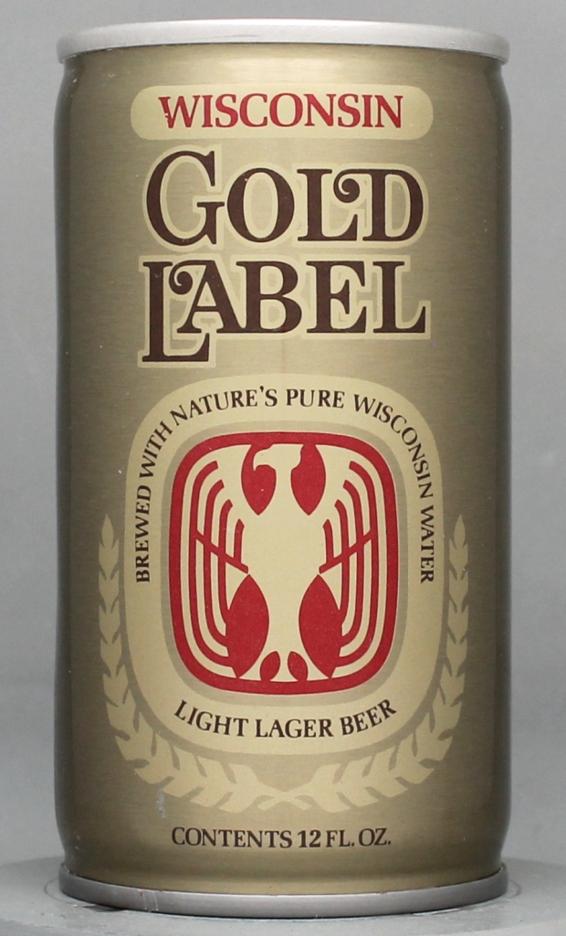 Wisconsin Gold Label Light Lager Beer 12 Oz Tab Top Can