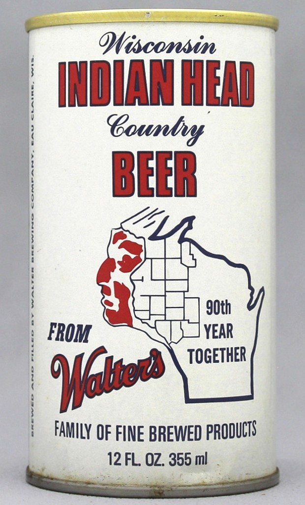 Wisconsin Indian Head Country Beer 12 Oz Tab Top Can