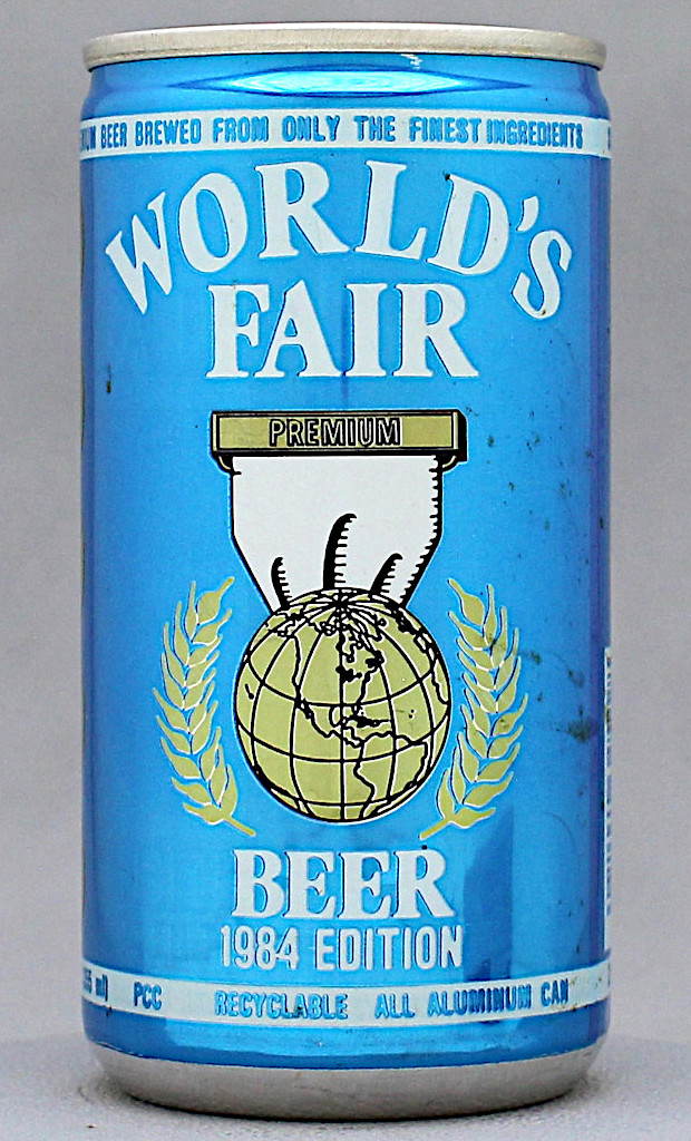 World's Fair Premium Beer 12 Oz Tab Top Can