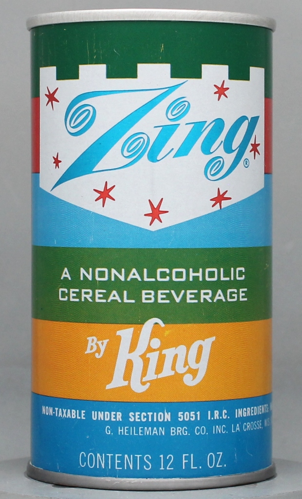 Zing By King Near Beer 12 Oz Tab Top Can