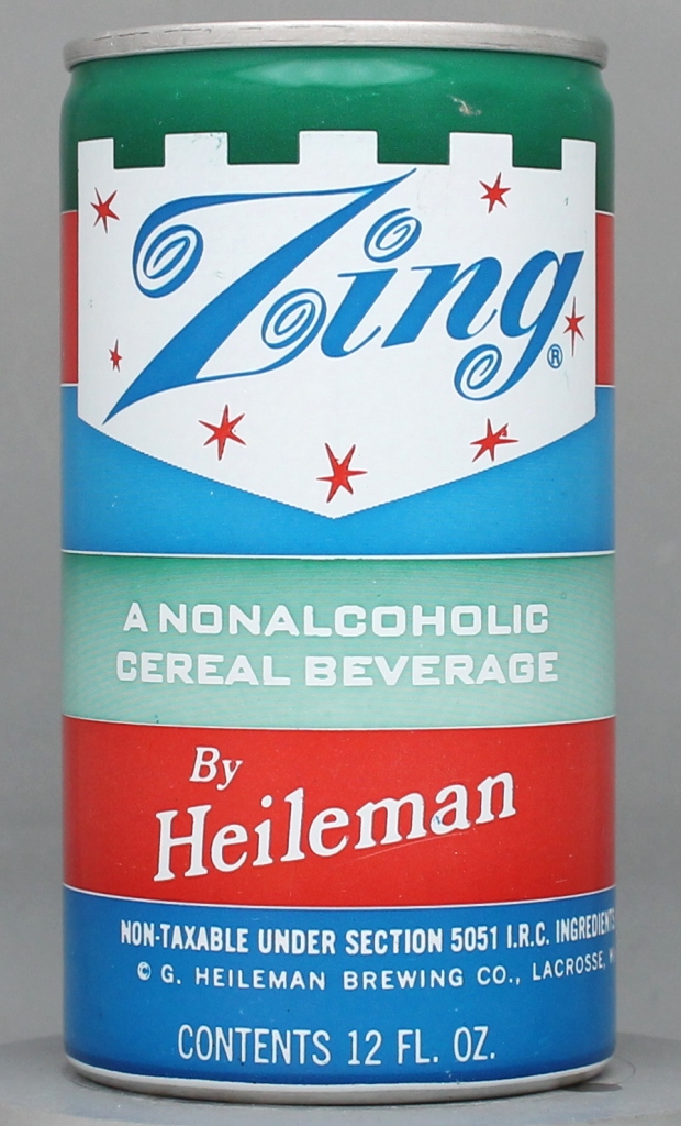 Zing By Heileman Near Beer 12 Oz Tab Top Can