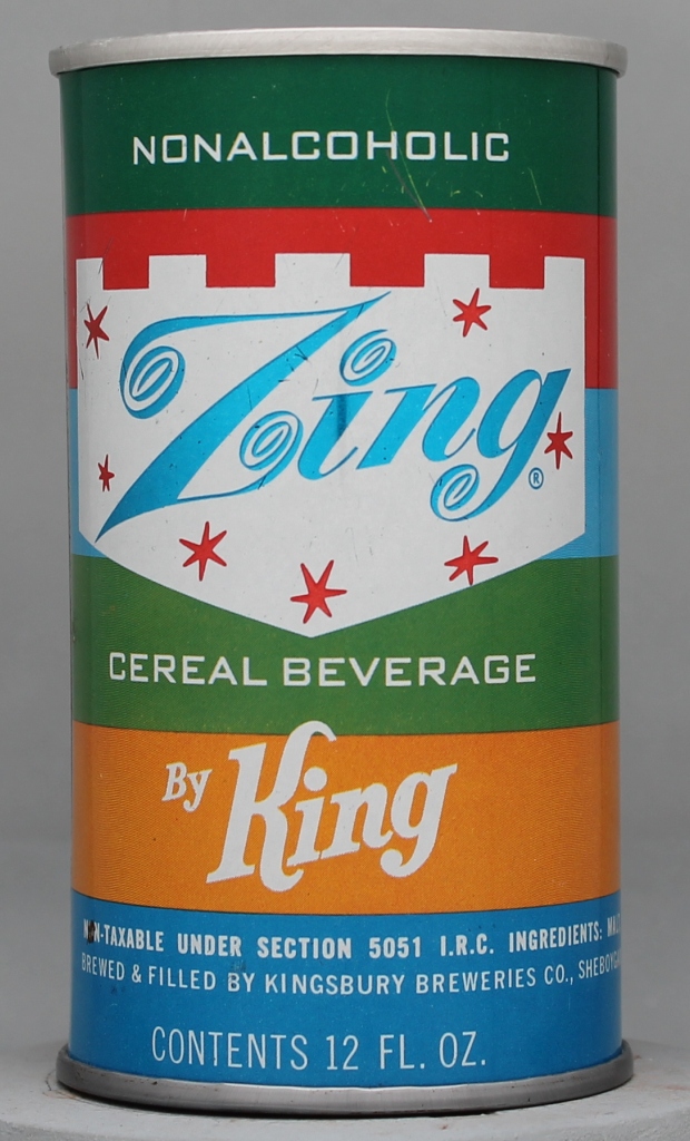 Zing Nonalcoholic Cereal Beverage 12 Oz Tab Top Can