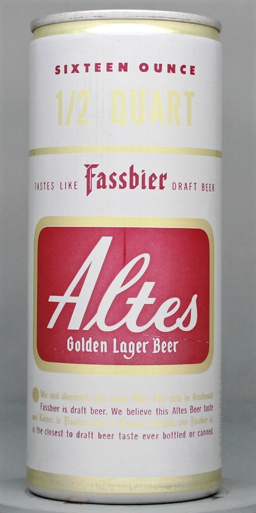 Altes Golden Lager Beer 16 Oz Tab Top Can