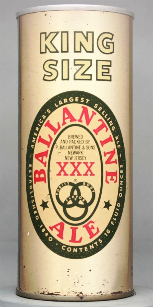Ballantine XXX Ale 16 Oz Tab Top Can