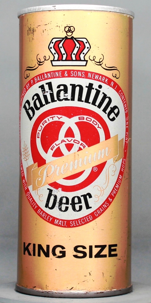 Ballantine Premium Beer 16 Oz Tab Top Can
