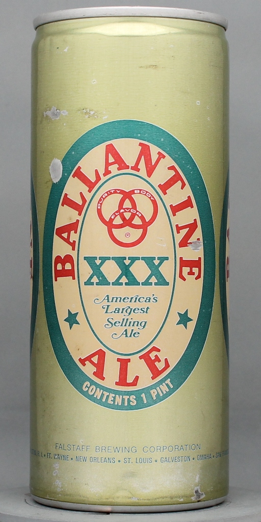 Ballantine XXX Ale 16 Oz Tab Top Can