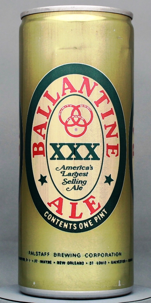 Ballantine XXX Ale 16 Oz Tab Top Can