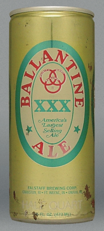 Ballantine XXX Ale 16 Oz Tab Top Can