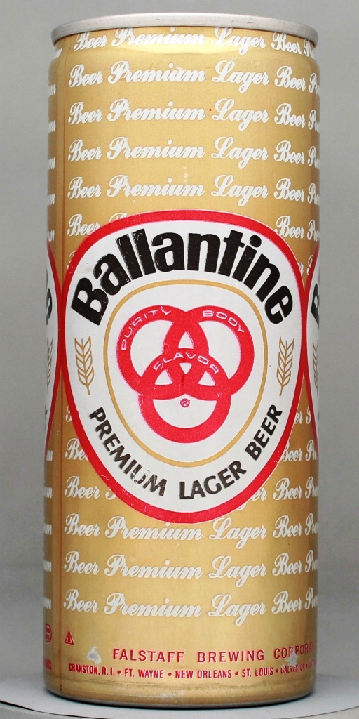 Ballantine Premium Lager Beer 16 Oz Tab Top Can