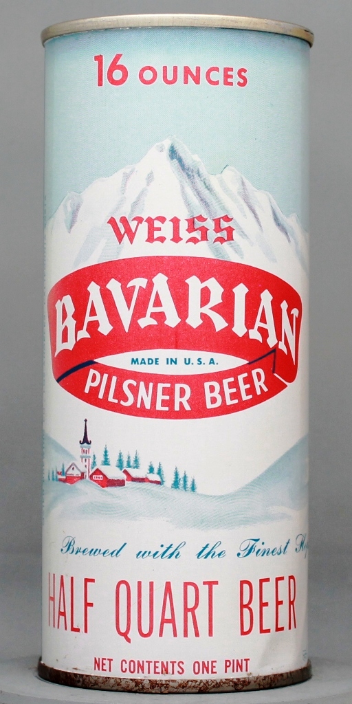 Bavarian Weiss Pilsner Beer 16 Oz Tab Top Can