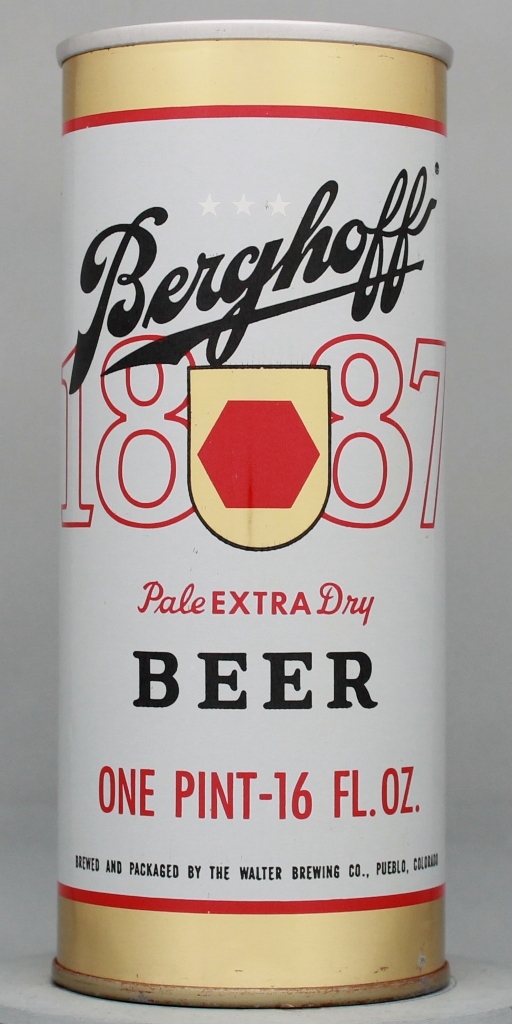 Berghoff 1887 Beer 16 Oz Tab Top Can