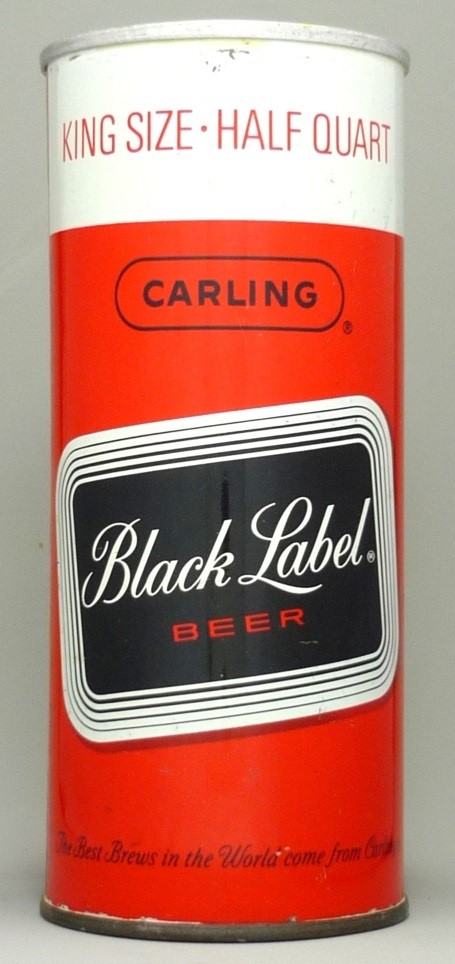 Black Label Beer 16 Oz Tab Top Can
