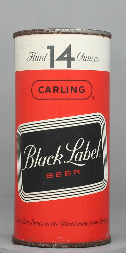 Black Label Beer 14 Oz Zip/Tab Top Can