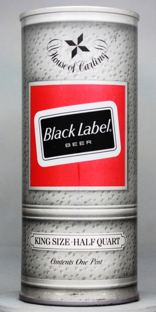 Black Label Beer 16 Oz Tab Top Can