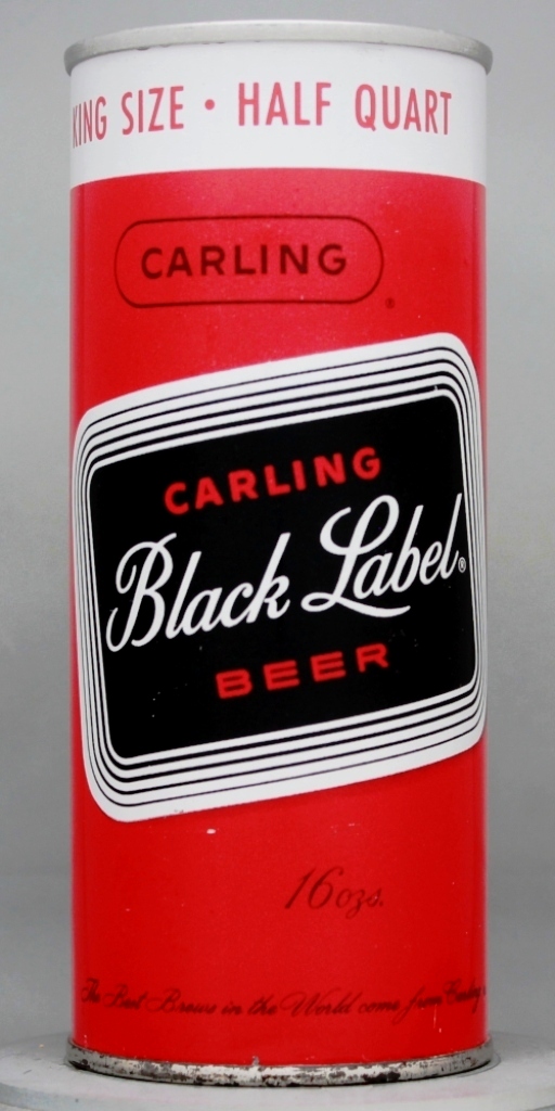 Black Label, Carling Beer 16 Oz Zip Top Can