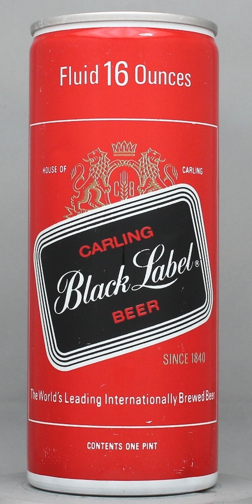 Black Label Beer 16 Oz Tab Top Can