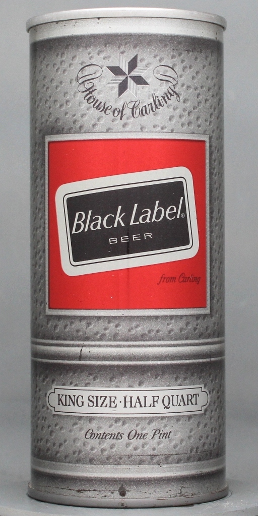Black Label Beer 16 Oz Tab Top Can