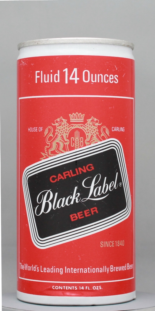 Black Label Beer 14 Oz Tab Top Can