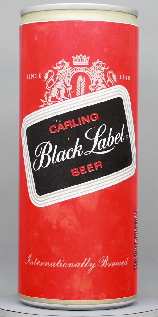 Black Label, Carling Beer 16 Oz Tab Top Can