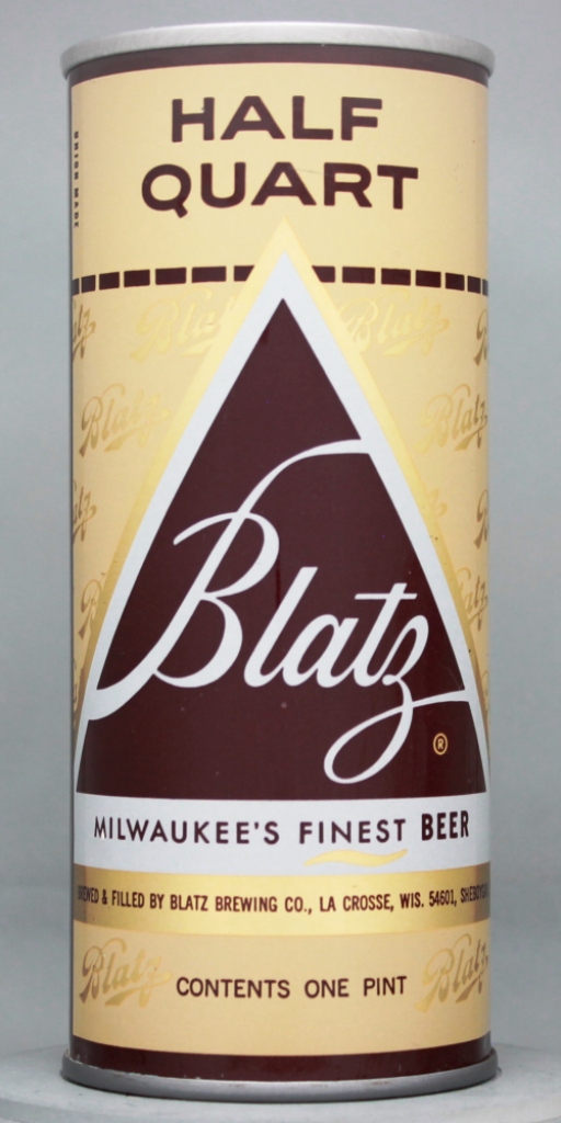 Blatz Milwaukee's Finest Beer 16 Oz Tab Top Can