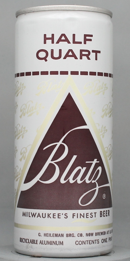 Blatz Milwaukee's Finest Beer 16 Oz Tab Top Can