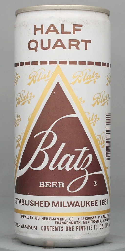 Blatz Beer 16 Oz Tab Top Can