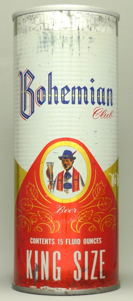 Bohemian Club Beer 15 Oz Tab Top Can