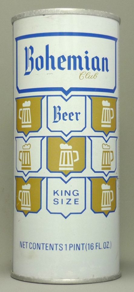 Bohemian Club Beer 16 Oz Tab Top Can