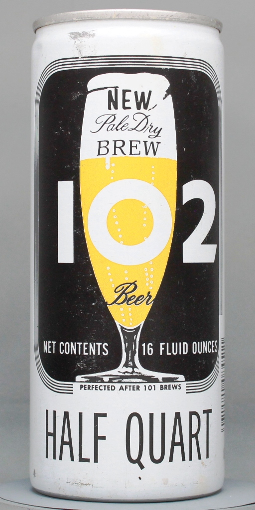 Brew 102 Pale Dry Beer 16 Oz Tab Top Can