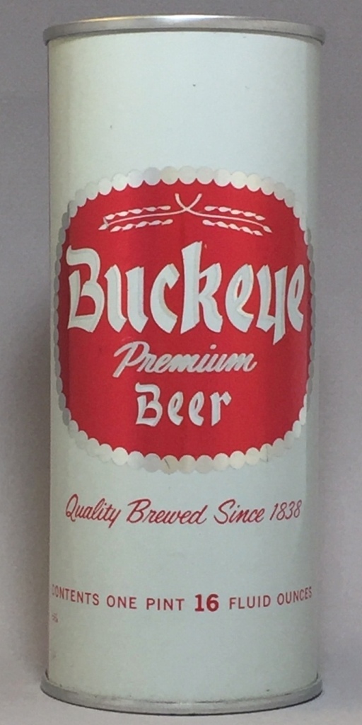 Buckeye Premium Beer 16 Oz Tab Top Can