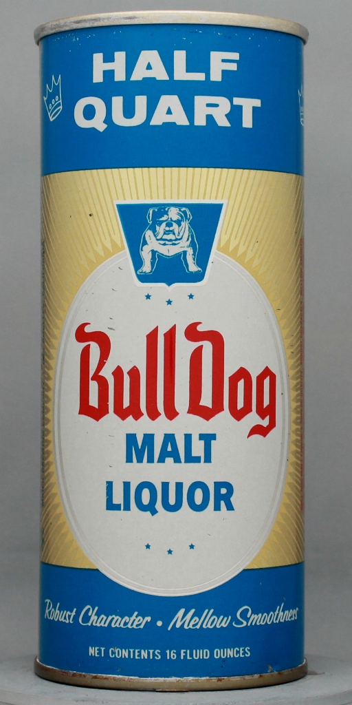 Bull Dog Malt Liquor 16 Oz Tab Top Can