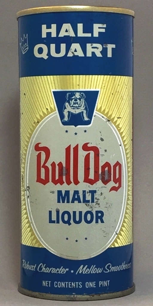 Bull Dog Malt Liquor 16 Oz Tab Top Can