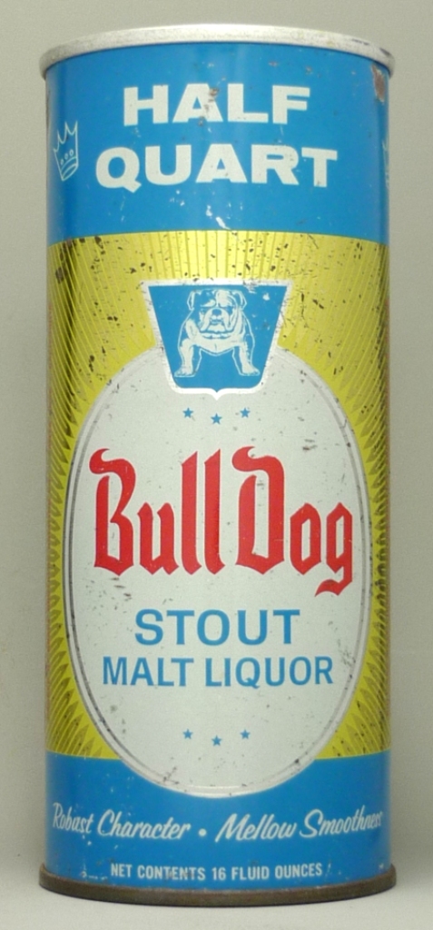 Bull Dog Stout Malt Liquor 16 Oz Zip Top Can