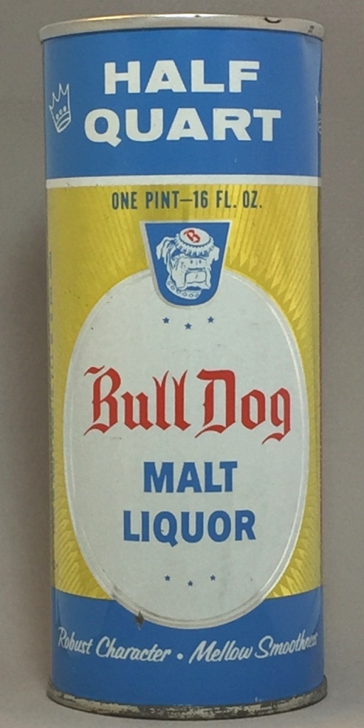 Bull Dog Malt Liquor 16 Oz Tab Top Can