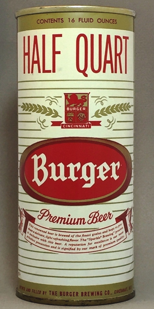 Burger Premium Beer 16 Oz Tab Top Can
