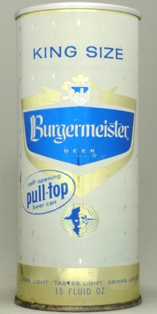 Burgermeister Beer 15 Oz Zip Top Can