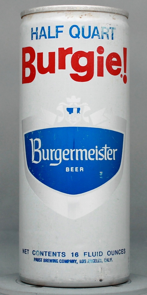 Burgermeister-burgie Beer 16 Oz Tab Top Can