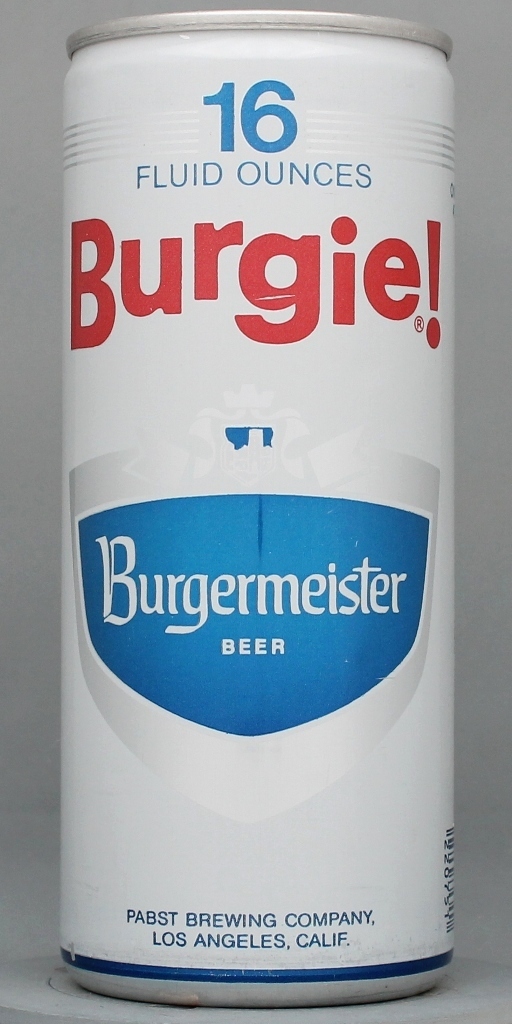 Burgermeister-burgie Beer 16 Oz Tab Top Can