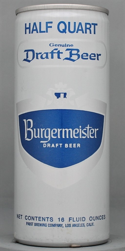 Burgermeister Genuine Draft 16 Oz Tab Top Can