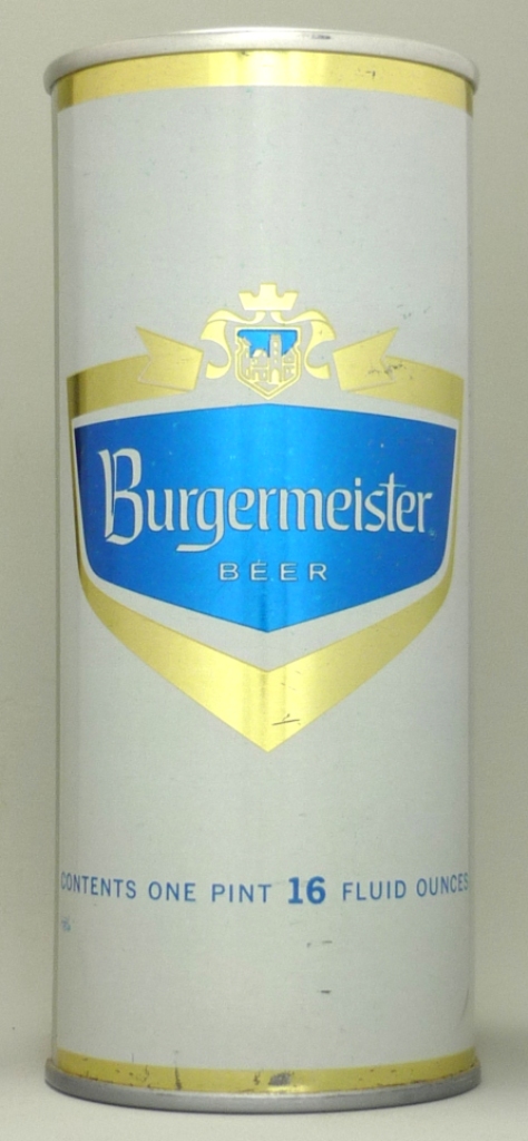 Burgermeister Beer 16 Oz Tab Top Can