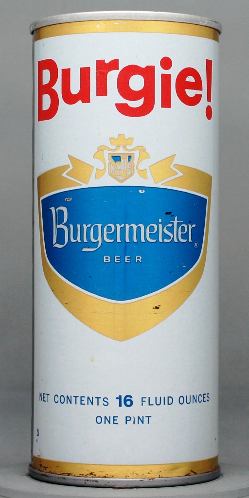 Burgermeister Beer 16 Oz Tab Top Can