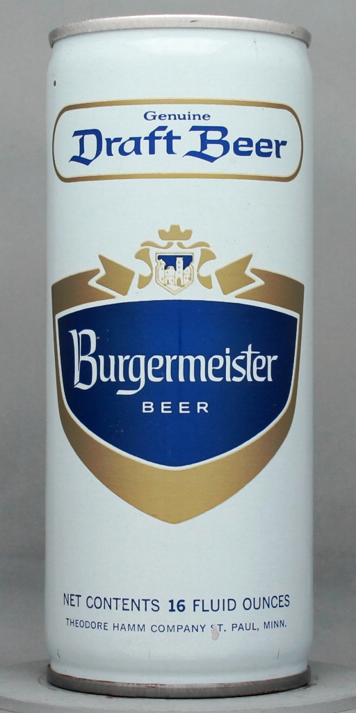 Burgermeister Genuine Draft 16 Oz Tab Top Can