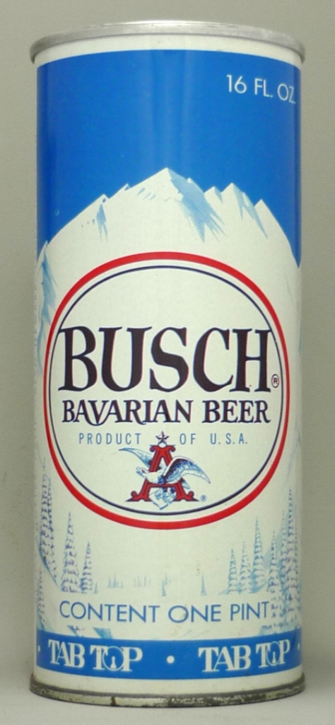 Busch Bavarian Beer 16 Oz Tab Top Can