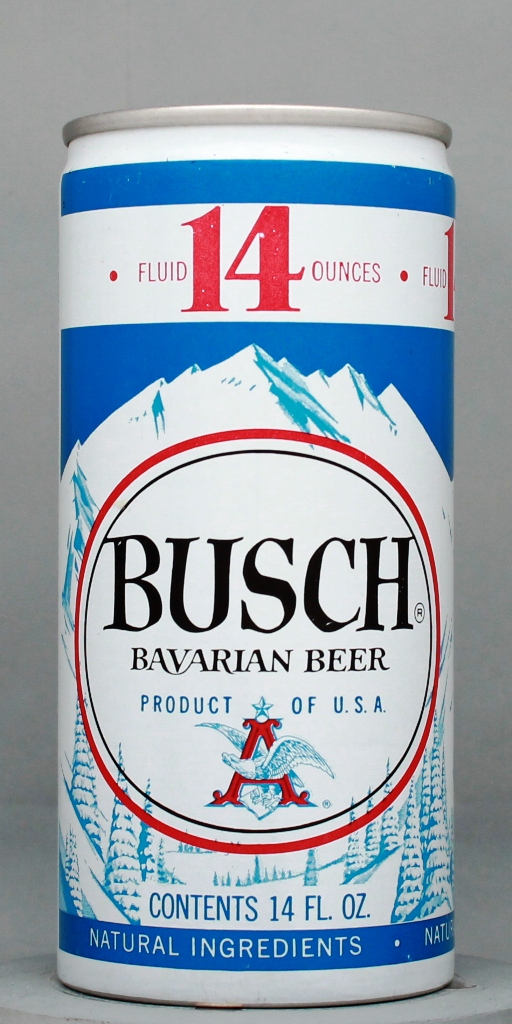 Busch Bavarian Beer 14 Oz Tab Top Can