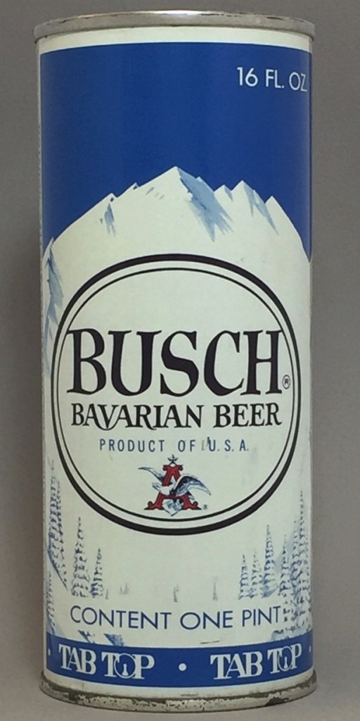 Busch Bavarian Beer 16 Oz Tab Top Can