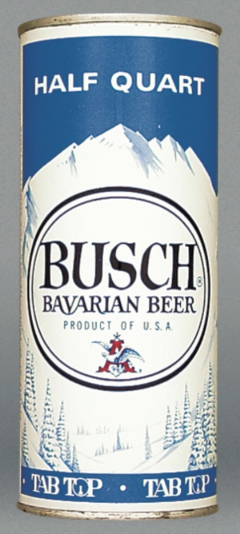 Busch Bavarian Beer 16 Oz Zip/Tab/Insert Top Can