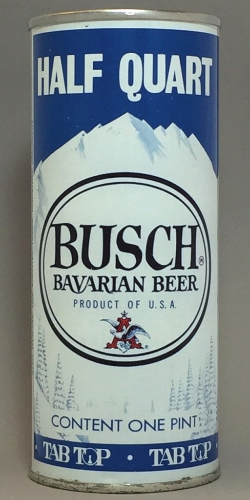 Busch Bavarian Beer 16 Oz Tab Top Can